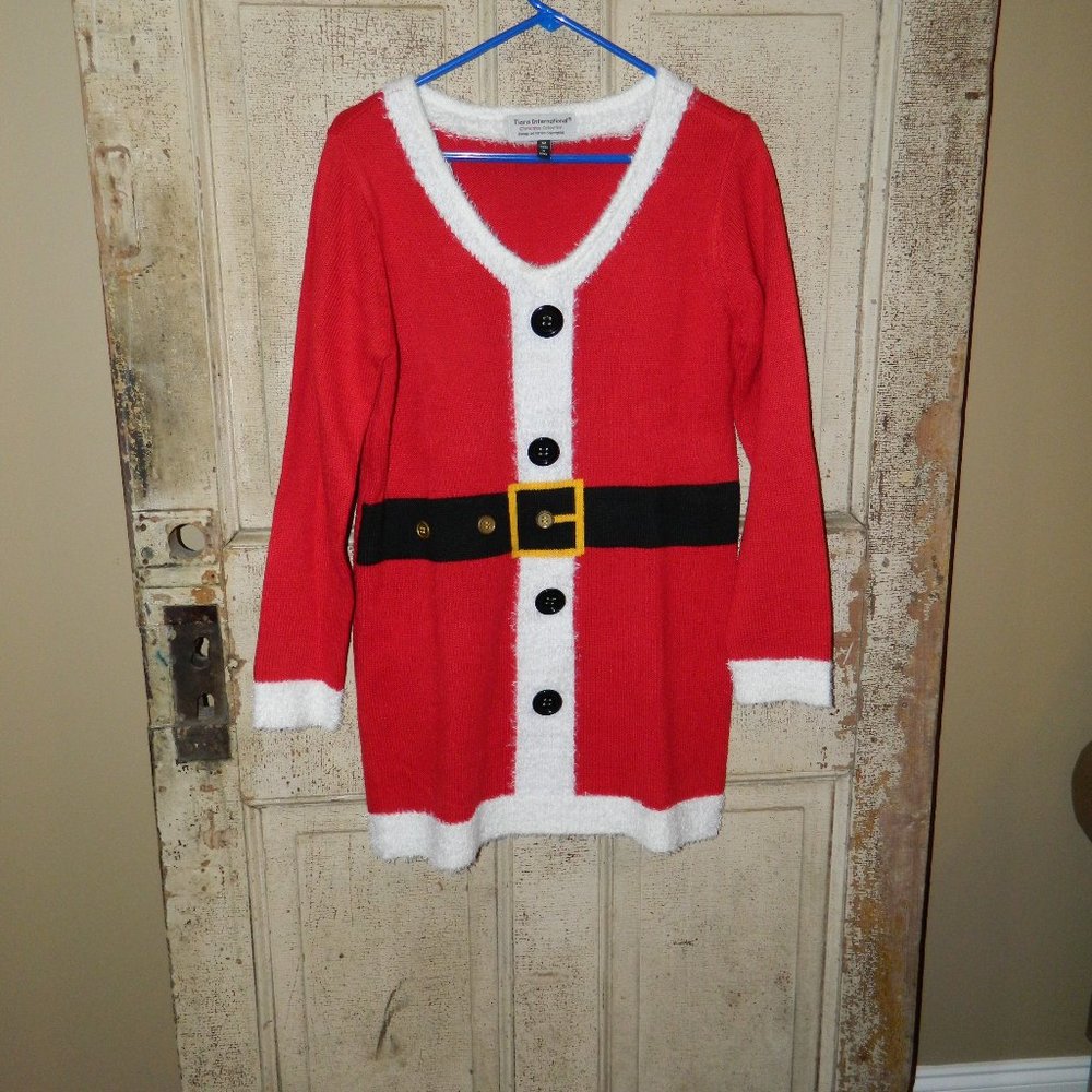 Tiara International Christmas Collection Santa Tunic Women's Size Medium (NN-8)